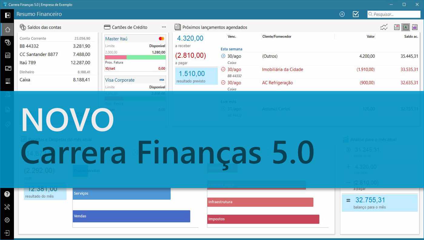 Novo Carrera Finanças 5.0